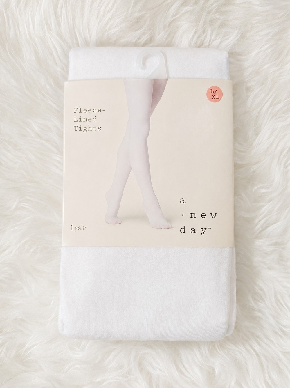 a new day White Fleece-Lined Tights